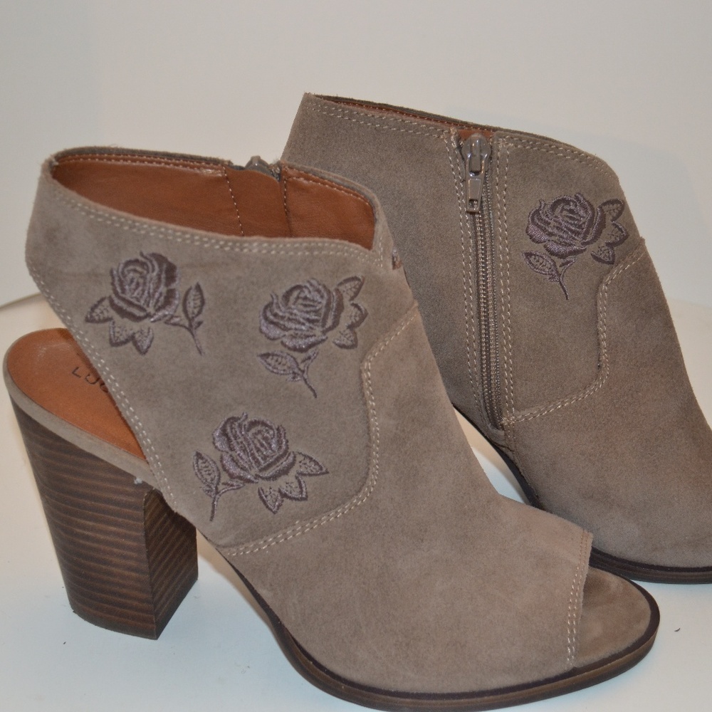 Lucky Peep Toe Booties